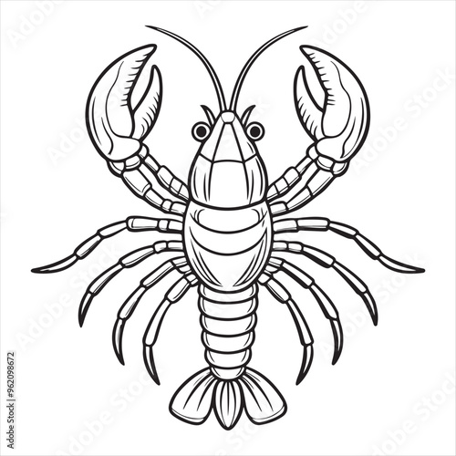 Lobster Vector Art Illustration