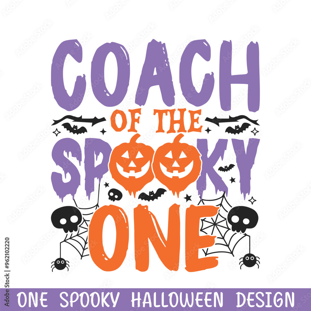 Coach of the spooky one Halloween design Coach of the spooky one Halloween design
