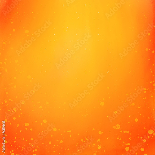 gold glitter circle flowing on golden orange gradient color background