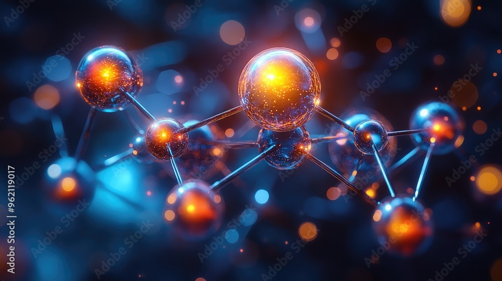 Atom Molecule Structure for Abstract Medical and Scientific Research Design Atom Molecule Structure for Abstract Medical and Scientific Research Design