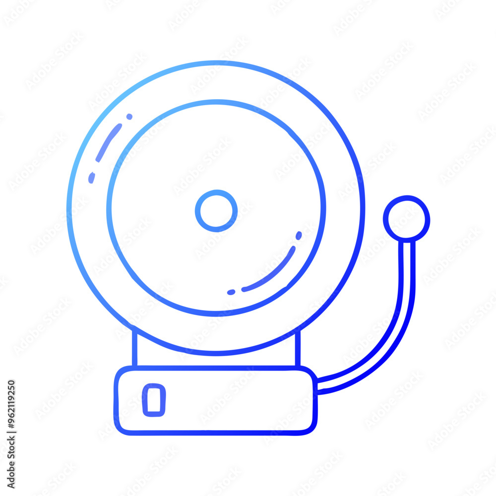 School Bell Icon in Black and White for Education School Bell Icon in Black and White for Education
