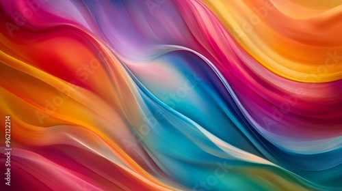 Wallpaper Mural Abstract colorful wavy background with shades of red, orange, blue, green, and purple. Torontodigital.ca