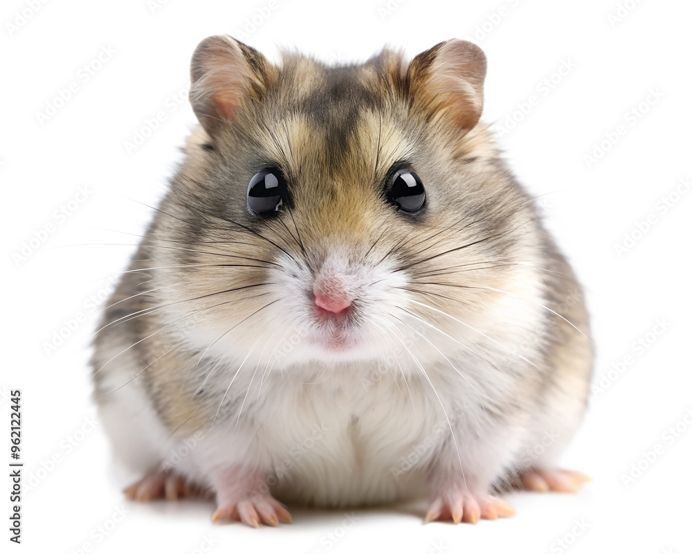 Campbell's dwarf hamster, Cute Hamster on transparent or white background Campbell's dwarf hamster, Cute Hamster on transparent or white background