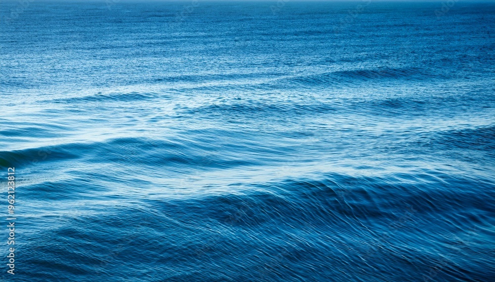 A tranquil background in ocean blue with gentle wave patterns A tranquil background in ocean blue with gentle wave patterns
