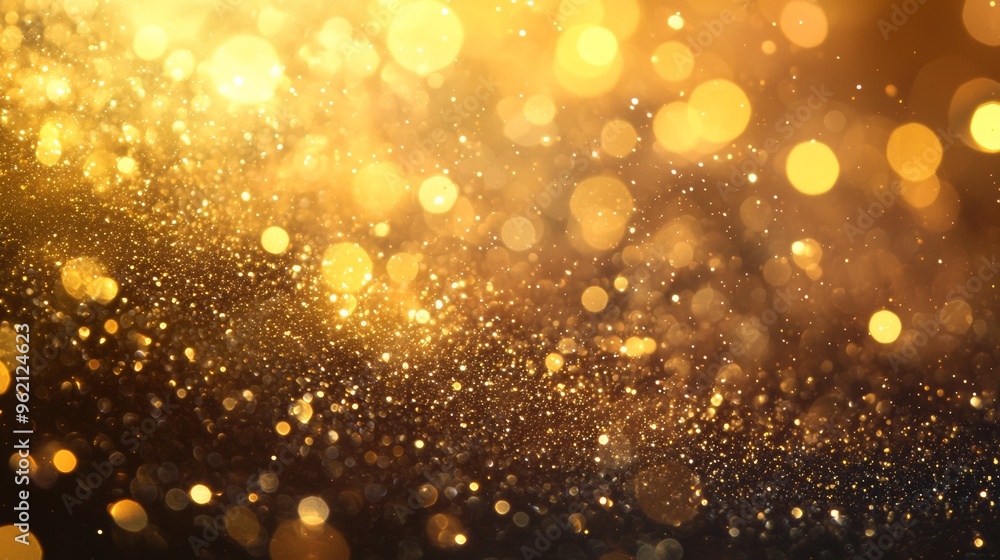 Abstract gold bokeh with real dust particles and subtle lens flare, perfect for a warm, elegant scene. Abstract gold bokeh with real dust particles and subtle lens flare, perfect for a warm, elegant scene.