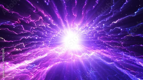 Electric Space Light Background