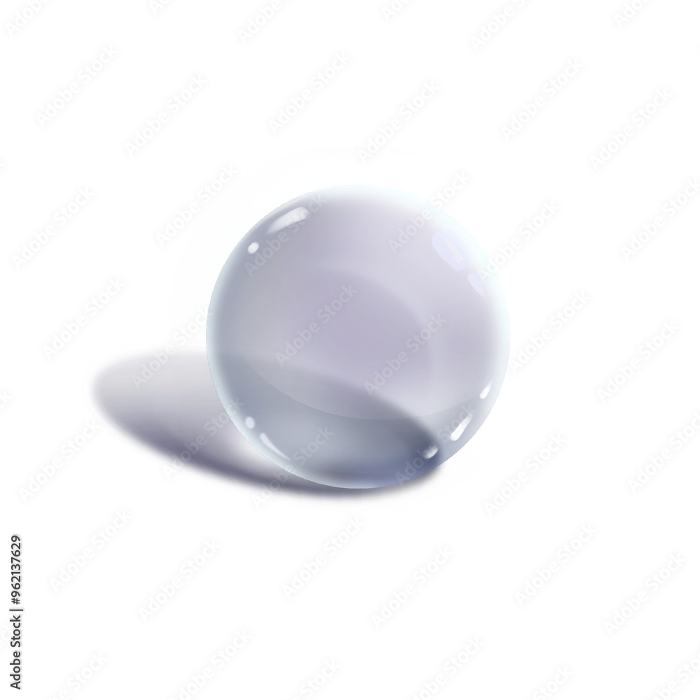 Glass transparent 3d sphere ball Glass transparent 3d sphere ball