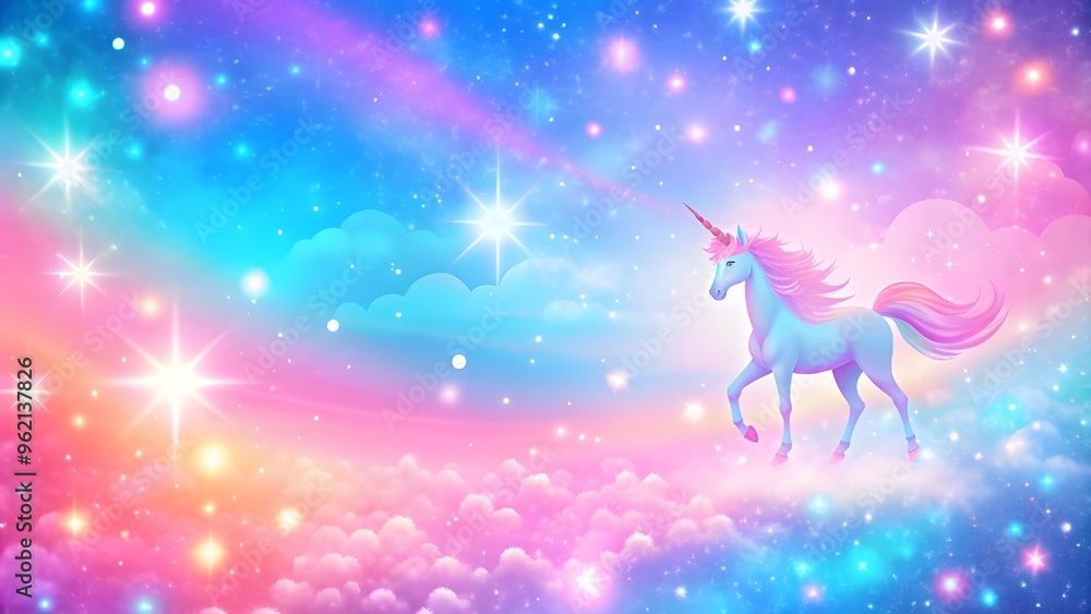 Whimsical pastel rainbow unicorn background shines with sparkling stars against a soft, pink fantasy sky Fairy iridescent gradient backdrop Backgrounds Whimsical pastel rainbow unicorn background shines with sparkling stars against a soft, pink fantasy sky Fairy iridescent gradient backdrop Backgrounds