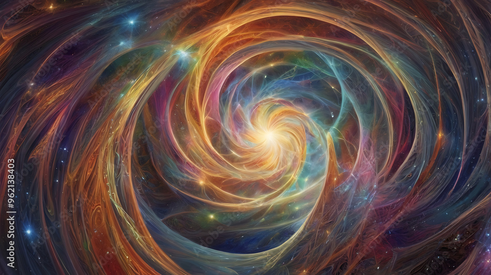 Cosmic Bright Swirls, Beautiful Fractal Background, spiral cosmic pattern Cosmic Bright Swirls, Beautiful Fractal Background, spiral cosmic pattern