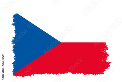  flag of republic czech on brusch