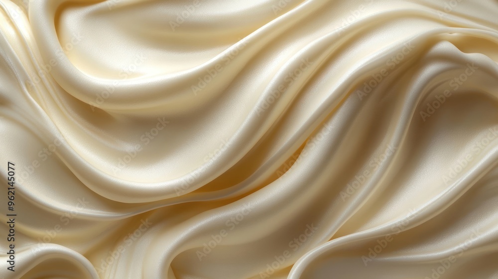 The image is a close up of a white fabric with a wave pattern The image is a close up of a white fabric with a wave pattern