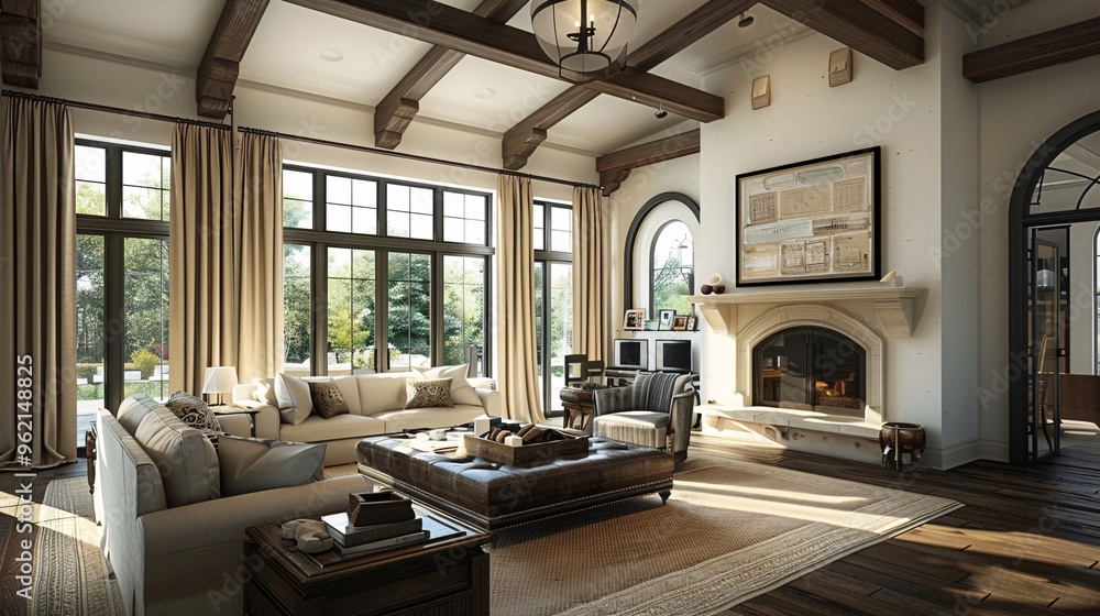 Timeless beauty of a classic home with spacious interiors Timeless beauty of a classic home with spacious interiors
