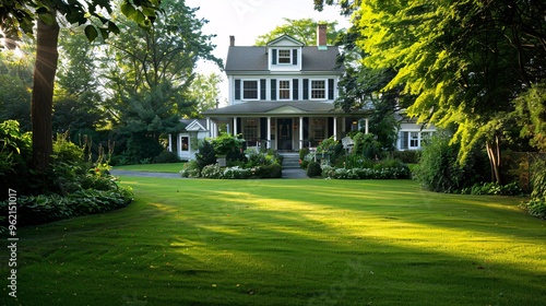 Classic house with a large front yard and welcoming entrance