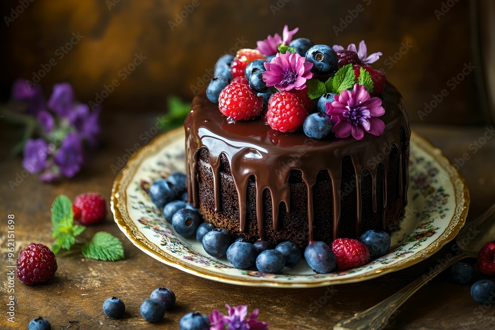 Decadent Chocolate Dessert, Cake, Sweet, Treat, Food Decadent Chocolate Dessert, Cake, Sweet, Treat, Food