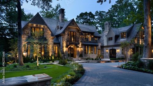 Wallpaper Mural Classic home with a welcoming exterior and modern interior design Torontodigital.ca