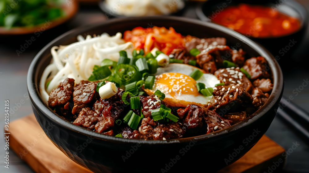 Korean Barbecue Feast Industrial Setting Hangin Korean Barbecue Feast Industrial Setting Hangin