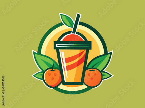 healthy fresh juice logo template