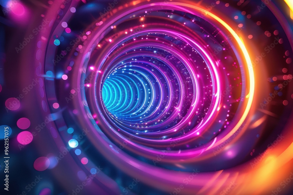 Abstract Neon Tunnel Abstract Neon Tunnel