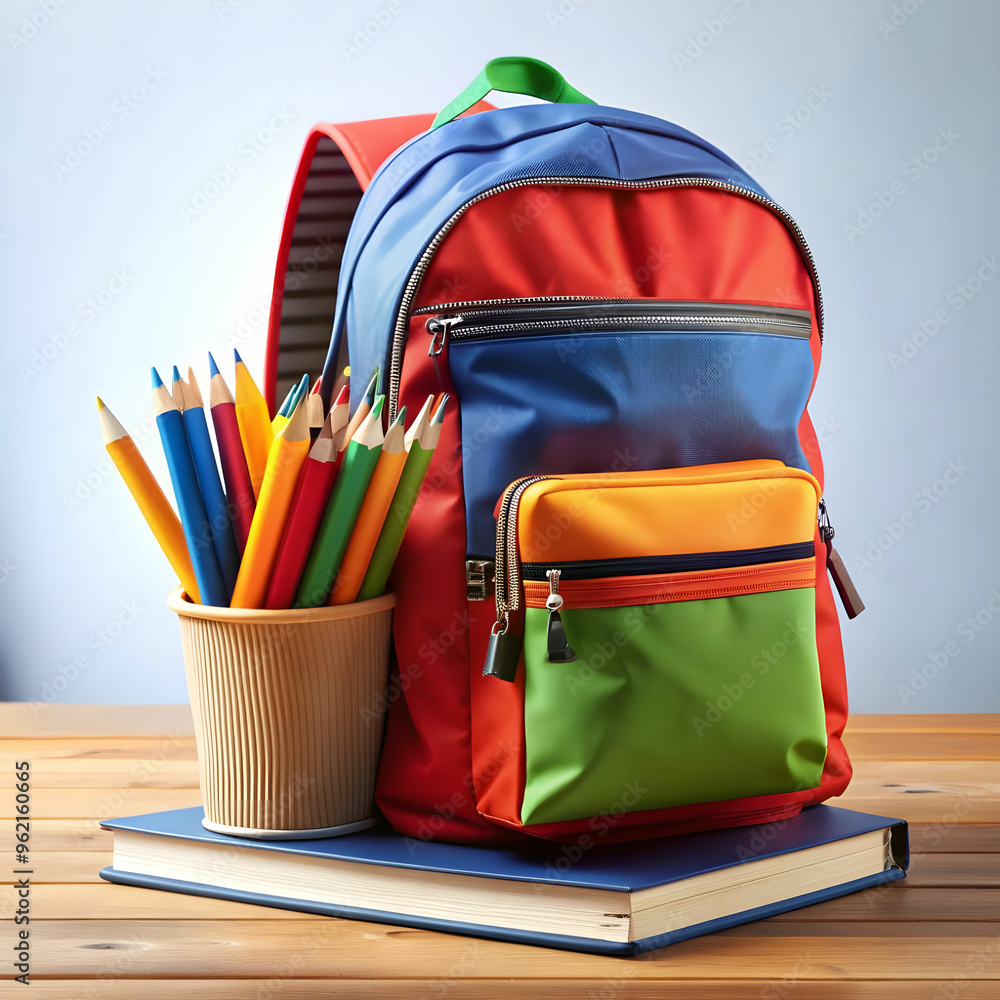 view of school backpack view of school backpack