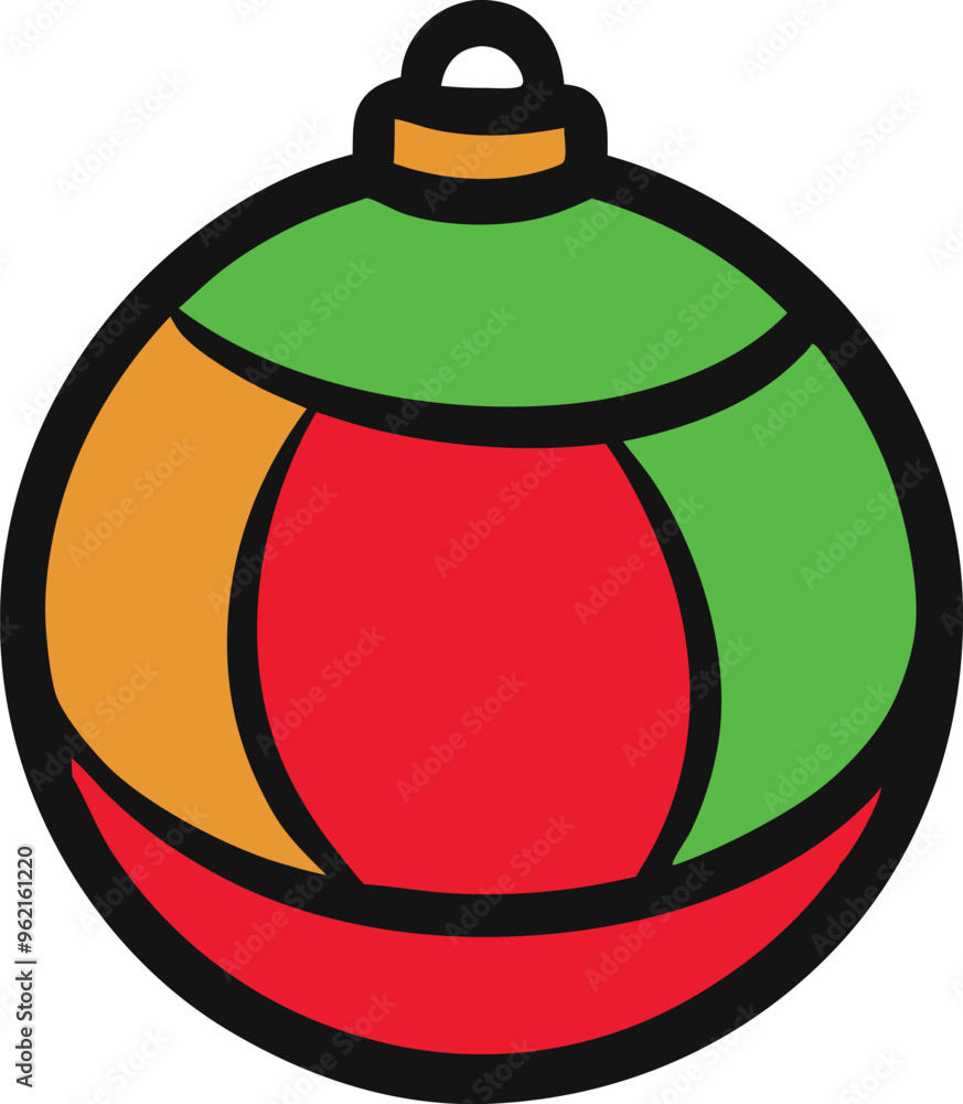 Fototapeta premium Christmas ball vector illustration