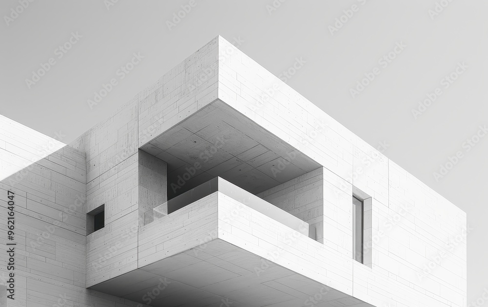 Fototapeta premium Minimalist Concrete Architecture