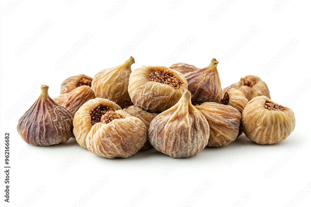 Obraz premium Dried figs isolated on a white background