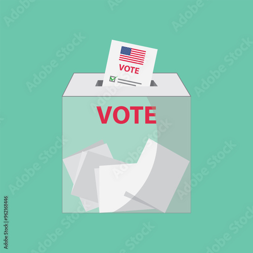 USA voting, USA citizen participation in voting, going to vote, voting, hand leaving vote, positive vote, negative vote, hand leaving paper in ballot box, elections, election of ruler