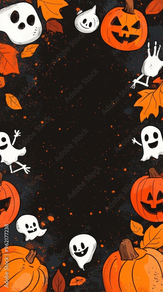 Halloween frame for text Halloween frame for text