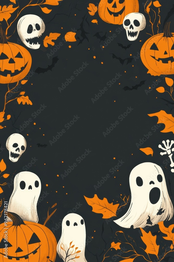 Halloween frame for text Halloween frame for text