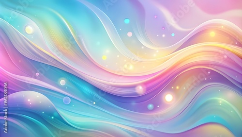 Colorful fluid pastel waves on melted plastic texture wrinkled silicone sheet background. abstract liquid background photo