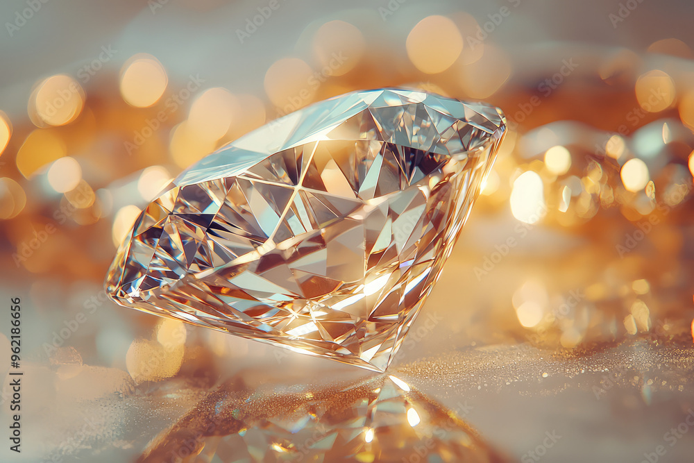A Single Diamond, Cut to Perfection, Captures and Reflects Light, Creating a Sparkling Spectacle. A Single Diamond, Cut to Perfection, Captures and Reflects Light, Creating a Sparkling Spectacle.