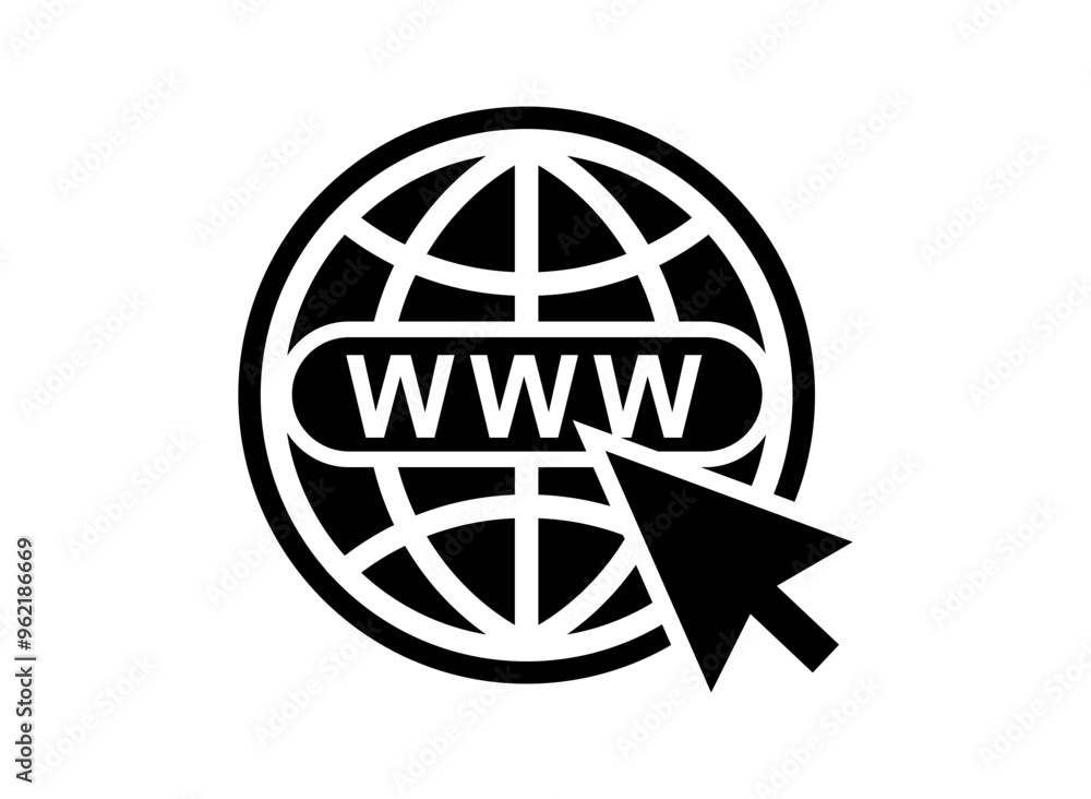 Website icon. Web symbol isolated vector illustration Website icon. Web symbol isolated vector illustration