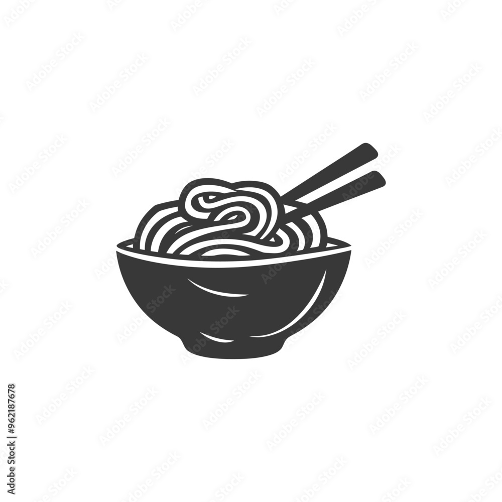 Bowl of Noodles with Chopsticks Bowl of Noodles with Chopsticks