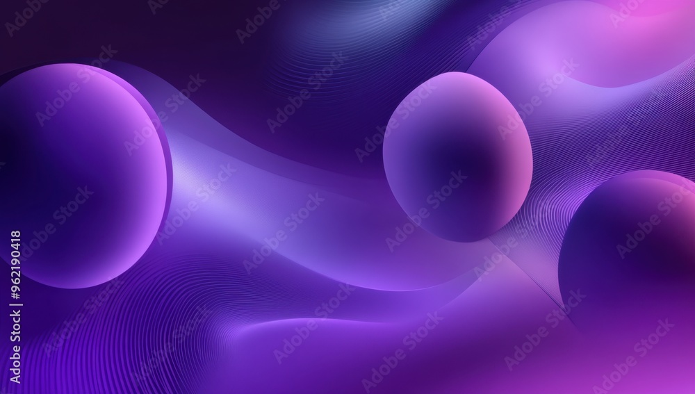 Abstract purple background with gradient, simple geometric shapes and lines, flat design style Generative AI Abstract purple background with gradient, simple geometric shapes and lines, flat design style Generative AI