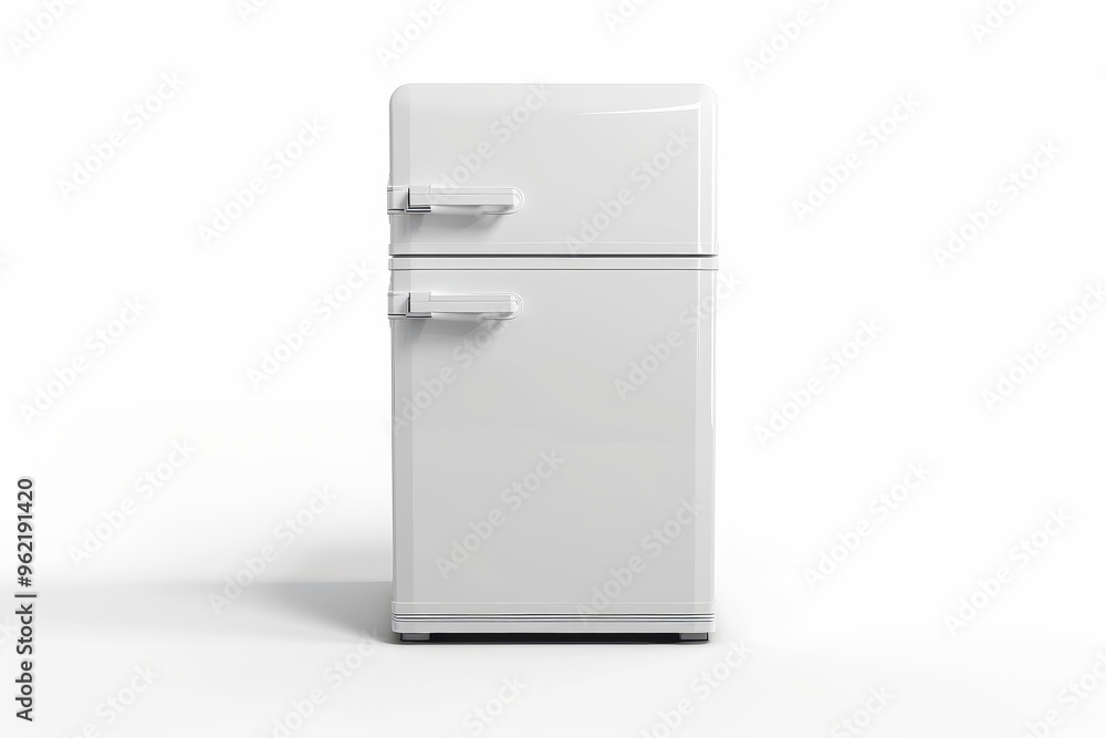 Isolated white refrigerator Isolated white refrigerator
