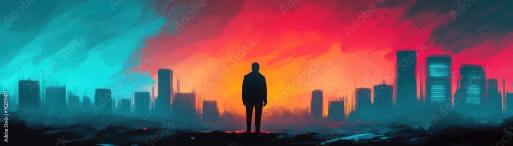 Toxic individuals as digital entities, their negativity causing environmental decay in a futuristic world, where harmony struggles against the spread of corruption Toxic individuals as digital entities, their negativity causing environmental decay in a futuristic world, where harmony struggles against the spread of corruption