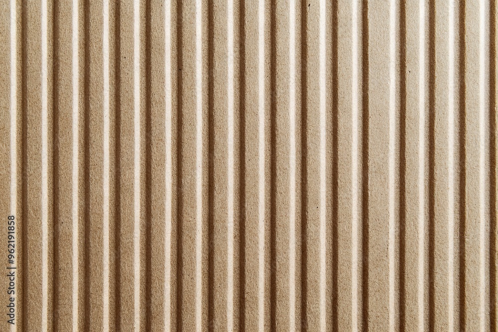 Light Brown Cardboard Texture with Vertical Lines and Subtle Imperfections for Packaging. AI generated illustration