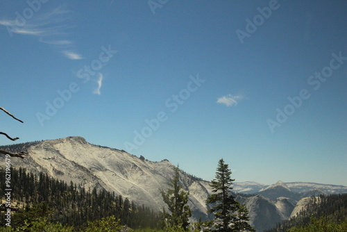 Driving through Yosemite National Park