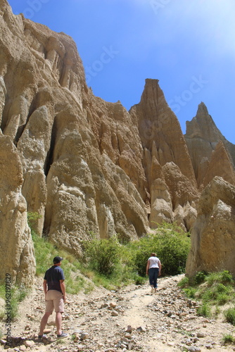 Clay cliffs in New Zealand
