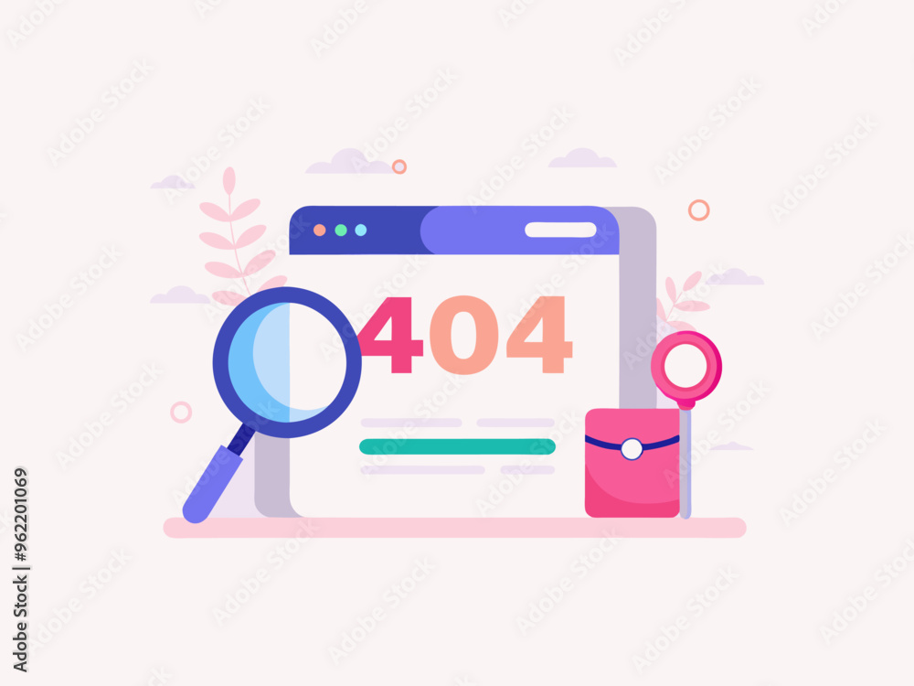 Page not found error page template for website Page not found error page template for website