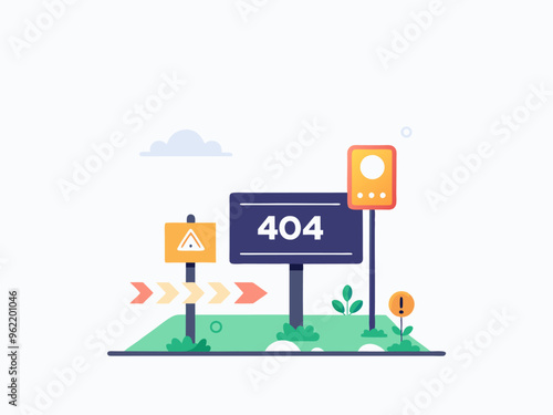 Flat Web Template design no data illustration