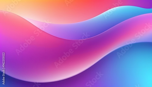 Freeform gradient glass background, inflate 3d gradient fluid freeform holographic, futuristic background template