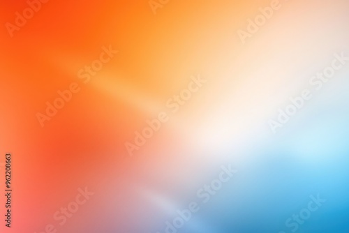 Abstract Gradient Background with Orange, Yellow, and Blue Hues