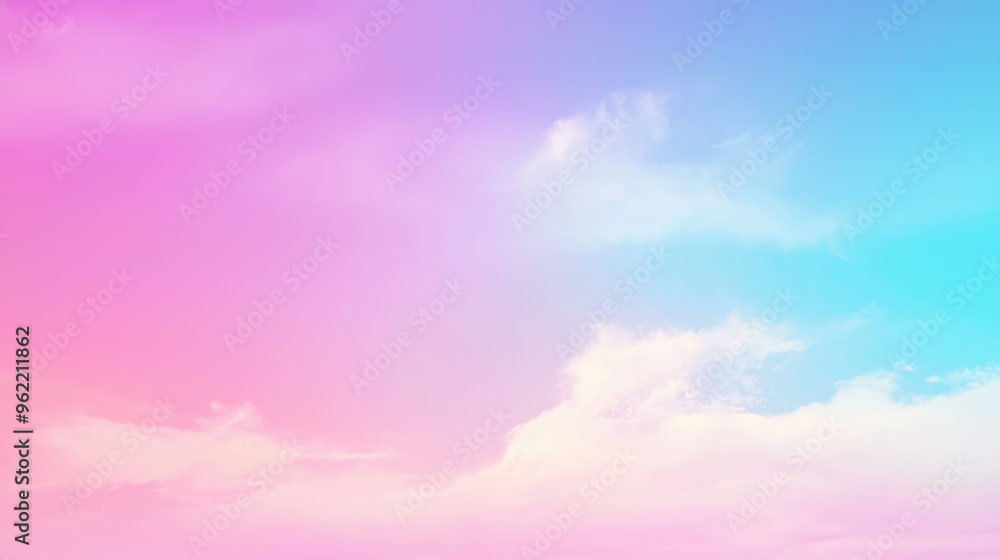 Obraz premium A colorful sky with pink, blue, and purple clouds