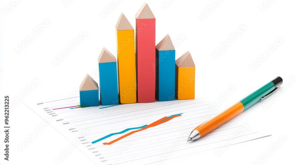 A business plan with a SWOT analysis identifying strengths, weaknesses, opportunities, and threats. A chart represents growth with a pen symbolizing action. A business plan with a SWOT analysis identifying strengths, weaknesses, opportunities, and threats. A chart represents growth with a pen symbolizing action.