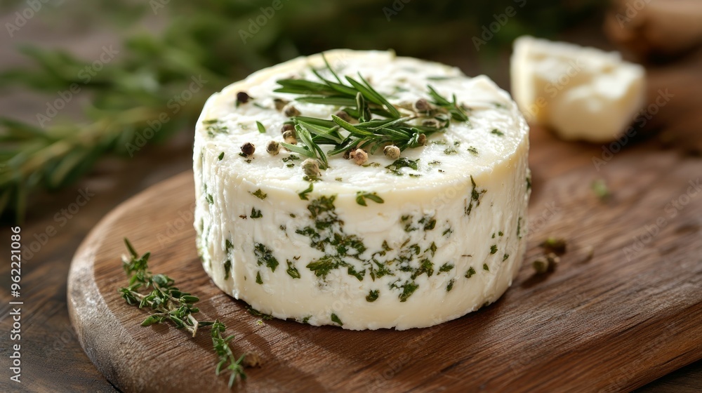 Goat Cheese with Herbs - Tangy goat cheese infused with aromatic herbs, perfect for appetizers Goat Cheese with Herbs - Tangy goat cheese infused with aromatic herbs, perfect for appetizers