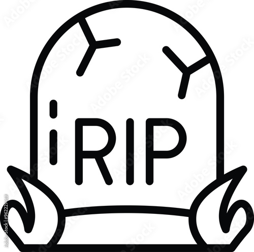 Gravestones marked "RIP" stand as silent witnesses to the past.