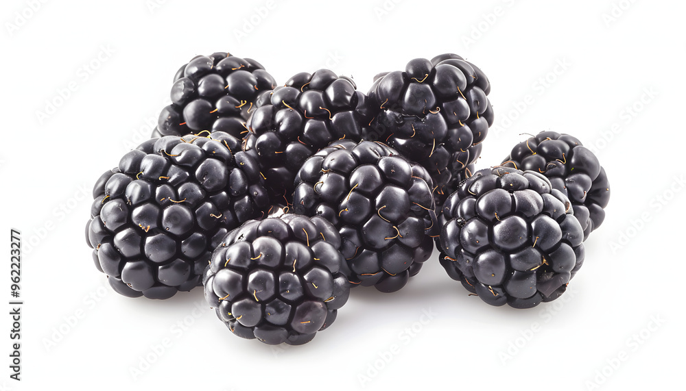 Freshness and sweetness of ripe Blackberry, a healthy summer snack generated Freshness and sweetness of ripe Blackberry, a healthy summer snack generated