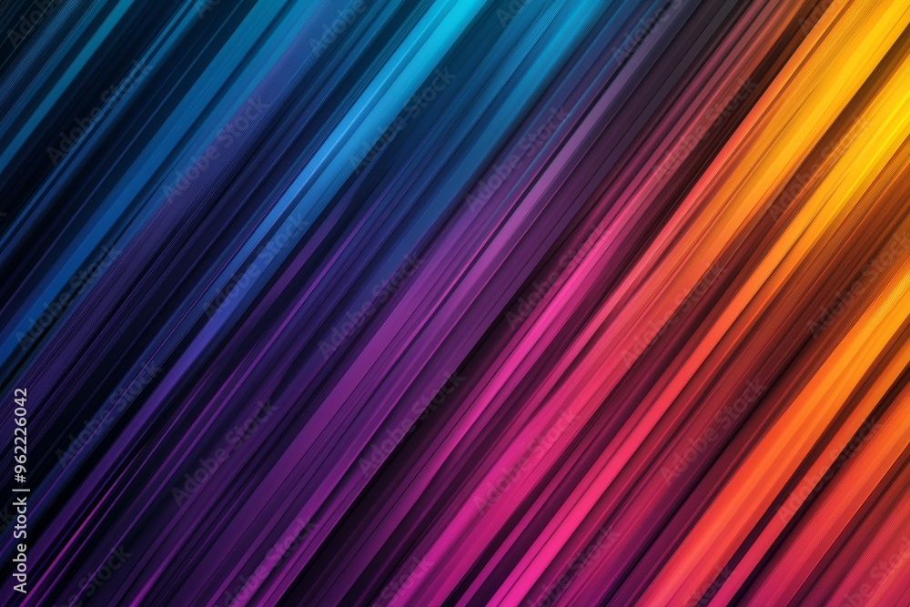 A vibrant abstract background featuring a diagonal pattern of colorful lines, symbolizing movement, energy, creativity, technology, and speed. A vibrant abstract background featuring a diagonal pattern of colorful lines, symbolizing movement, energy, creativity, technology, and speed.