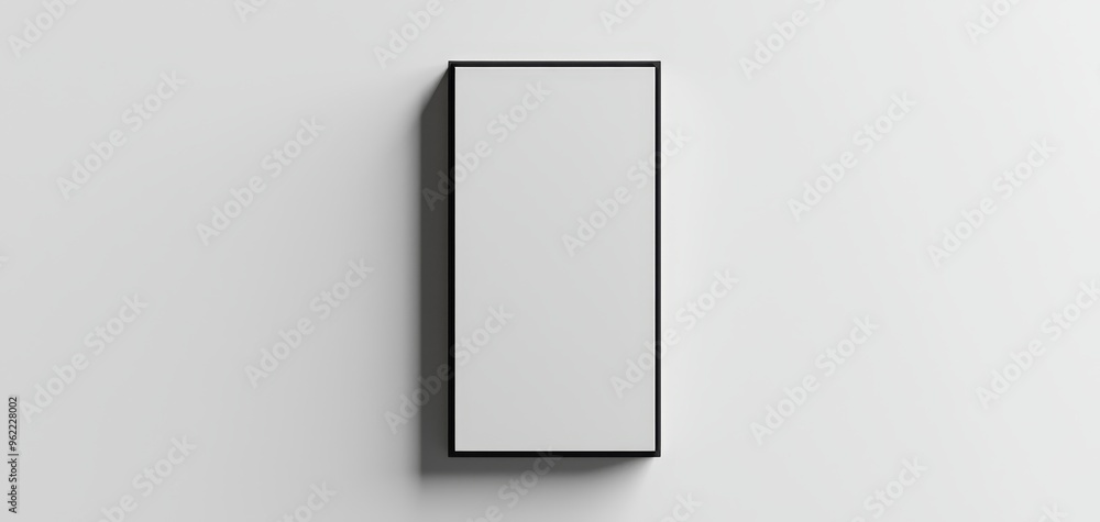 Minimalist Black Frame on White Wall Perspective Composition Blank Canvas Minimalism Minimalist Black Frame on White Wall Perspective Composition Blank Canvas Minimalism